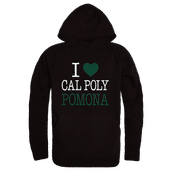 W Republic Cal Poly Pomona Broncos I Love Hoodie 553-201 BLACK Primary