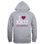 W Republic Eastern Kentucky Colonels I Love Hoodie 553-217 HEATHER GREY Primary