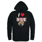 W Republic Southern Illinois Edwardsville Cougars I Love Hoodie 553-429 BLACK Primary