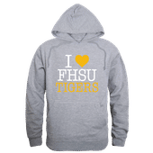 W Republic Fort Hays State Tigers I Love Hoodie 553-442 HEATHER GREY Primary
