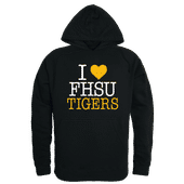 W Republic Fort Hays State Tigers I Love Hoodie 553-442 BLACK Primary