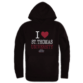 W Republic St. Thomas Bobcats I Love Hoodie 553-480 BLACK Primary