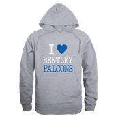 W Republic Bentley University Falcons I Love Hoodie 553-483 HEATHER GREY Primary