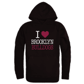 W Republic Brooklyn College Bulldogs I Love Hoodie 553-503 BLACK Primary