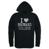 W Republic Broward College Seahawks I Love Hoodie 553-504 BLACK Primary