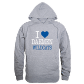 W Republic Daemen College Wildcats I Love Hoodie 553-513 HEATHER GREY Primary