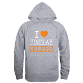 W Republic Findlay Oilers I Love Hoodie 553-518 HEATHER GREY Primary