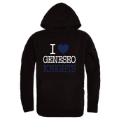 W Republic SUNY Geneseo Knights I Love Hoodie 553-520 BLACK Primary