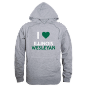 W Republic Illinois Wesleyan University Titans I Love Hoodie 553-525 HEATHER GREY Primary