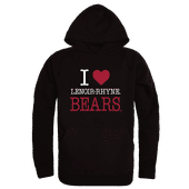 W Republic Lenoir-Rhyne Bears I Love Hoodie 553-530 BLACK Primary
