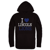 W Republic Lincoln University Lions I Love Hoodie 553-532 BLACK Primary