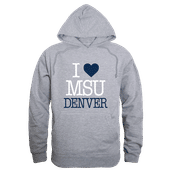 W Republic MSU Denver Roadrunners I Love Hoodie 553-542 HEATHER GREY Primary