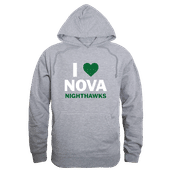 W Republic Northern Virginia Nighthawks I Love Hoodie 553-560 HEATHER GREY Primary