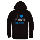 W Republic Northwood Timberwolves I Love Hoodie 553-562 BLACK Primary