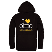 W Republic Ohio Dominican Panthers I Love Hoodie 553-563 BLACK Primary