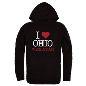 W Republic Ohio Wesleyan Bishops I Love Hoodie 553-564 BLACK Primary