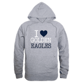W Republic Oral Roberts Golden Eagles I Love Hoodie 553-566 HEATHER GREY Primary
