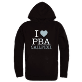 W Republic Palm Beach Atlantic Sailfish I Love Hoodie 553-568 BLACK Primary