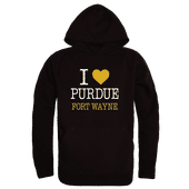 W Republic Purdue Fort Wayne Mastodons I Love Hoodie 553-571 BLACK Primary