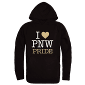 W Republic Purdue Northwest Lion I Love Hoodie 553-572 BLACK Primary