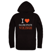 W Republic Salem State Vikings I Love Hoodie 553-581 BLACK Primary