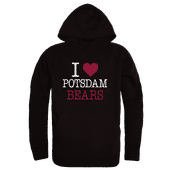 W Republic SUNY Potsdam Bears I Love Hoodie 553-593 BLACK Primary
