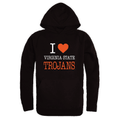 W Republic Virginia State Trojans I Love Hoodie 553-600 BLACK Primary