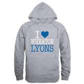 W Republic Wheaton College Lyons I Love Hoodie 553-605 HEATHER GREY Primary