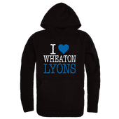 W Republic Wheaton College Lyons I Love Hoodie 553-605 BLACK Primary