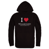 W Republic William Carey Crusaders I Love Hoodie 553-606 BLACK Primary