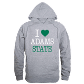 W Republic Adams State Grizzlies I Love Hoodie 553-610 HEATHER GREY Primary