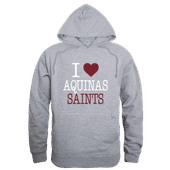 W Republic Aquinas Saints I Love Hoodie 553-611 HEATHER GREY Primary