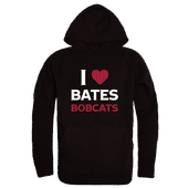 W Republic Bates College Bobcats I Love Hoodie 553-615 BLACK Primary