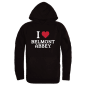 W Republic Belmont Abbey Crusaders I Love Hoodie 553-616 BLACK Primary