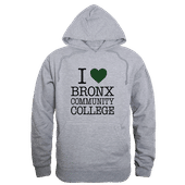 W Republic Bronx CC Broncos I Love Hoodie 553-621 HEATHER GREY Primary
