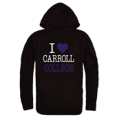 W Republic Carroll College Saints I Love Hoodie 553-624 BLACK Primary