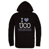 W Republic Central Oklahoma Bronchos I Love Hoodie 553-627 BLACK Primary