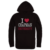 W Republic Chapman University Panthers I Love Hoodie 553-629 BLACK Primary