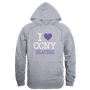 W Republic CCNY Beavers I Love Hoodie 553-633 HEATHER GREY Primary