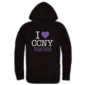 W Republic CCNY Beavers I Love Hoodie 553-633 BLACK Primary