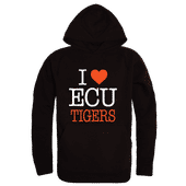 W Republic East Central University Tigers I Love Hoodie 553-638 BLACK Primary