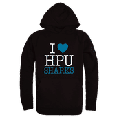 W Republic Hawaii Pacific Sharks I Love Hoodie 553-651 BLACK Primary