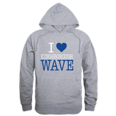 W Republic Kingsborough CC The Wave I Love Hoodie 553-660 HEATHER GREY Primary