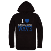 W Republic Kingsborough CC The Wave I Love Hoodie 553-660 BLACK Primary