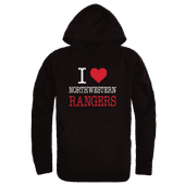 W Republic Northwestern Oklahoma State Rangers I Love Hoodie 553-665 BLACK Primary