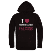 W Republic Seattle Pacific Falcons I Love Hoodie 553-670 BLACK Primary