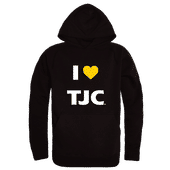 W Republic Tyler Junior College Apaches I Love Hoodie 553-680 BLACK Primary