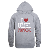 W Republic U Of Missouri-Saint Louis Tritons I Love Hoodie 553-688 HEATHER GREY Primary