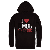 W Republic U Of Missouri-Saint Louis Tritons I Love Hoodie 553-688 BLACK Primary