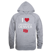 W Republic Denver Pioneers I Love Hoodie 553-693 HEATHER GREY Primary